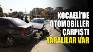 Kocaeli’de otomobiller çarpıştı, yaralılar var