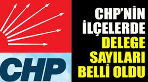 CHP’nin ilçelerde delege sayıları belli oldu
