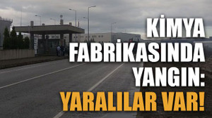 Kimya fabrikasında yangın: Yaralılar var!