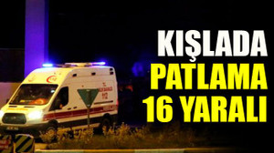 Kışlada patlama 16 yaralı