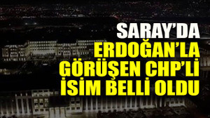 Saray’da Erdoğan’la görüşen CHP’li isim belli oldu