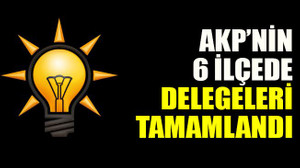 AKP’nin 6 ilçede delegeleri tamamlandı