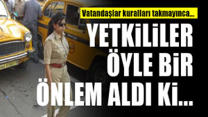 Hindistan'tan trafik kurallarına uymayanlara 'cansız manken'li önlem