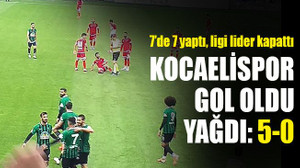 Kocaelispor, gol şöleni izletti: 5-0
