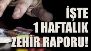 İşte 1 haftalık zehir raporu!