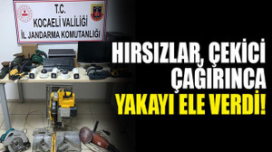 Hırsızlar, çekici çağırınca yakayı ele verdi!