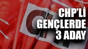 CHP’li gençlerde 3 aday