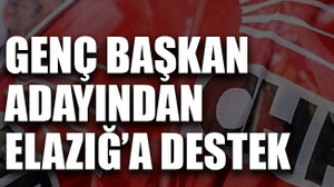 Genç başkan adayından Elazığ’a destek