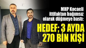 MHP Kocaeli, düğmeye bastı: 3 ayda 270 bin kişi