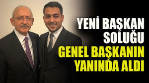 Yeni başkan soluğu genel başkanın yanında aldı
