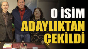 O isim adaylıktan çekildi