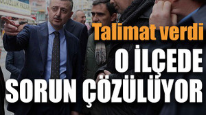 Talimat verdi O ilçede sorun çözülüyor