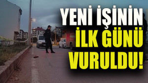 Otobüs şoförü yeni işinin ilk günü vuruldu!