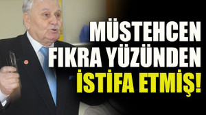 Müstehcen fıkra yüzünden istifa etmiş!