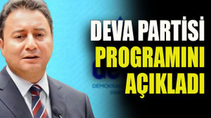 DEVA Partisi programını açıkladı