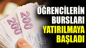 Öğrencilerin bursları yatırılmaya başladı