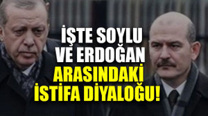 İşte Soylu ve Erdoğan arasındaki istifa diyaloğu!