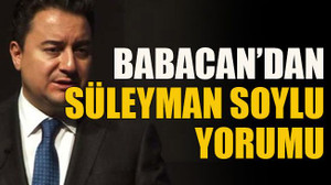 Babacan’dan Süleyman Soylu yorumu