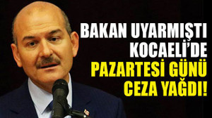 Pazartesi uyarısı yapılmıştı, polis Kocaeli'de ceza yağdırdı!