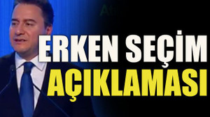Erken seçim açıklaması