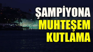 Şampiyona muhteşem kutlama