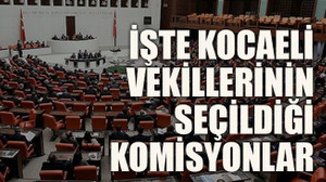 İşte Kocaeli vekillerinin seçildiği komisyonlar