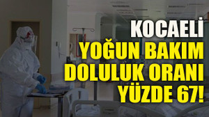 Kocaeli yoğun bakım doluluk oranı yüzde 67!