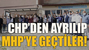 CHP’den ayrılıp MHP’ye geçtiler!