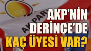 AKP’nin Derince’de kaç üyesi var?