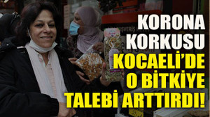 Korona korkusu Kocaeli’de o bitkiye talebi arttırdı!