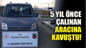 5 yıl önce çalınan aracına kavuştu!
