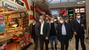Önce yardım sonra esnaf ziyareti