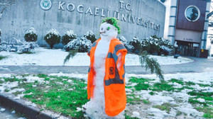 Büyükşehir tweet attı, Umuttepe'de kar geyikleri başladı!