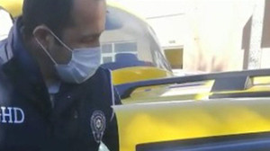 Taksi içinde 9 göçmen yakalandı