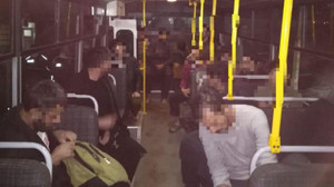 Geri dönüşüm atölyesinde 12 kaçak göçmen yakalandı