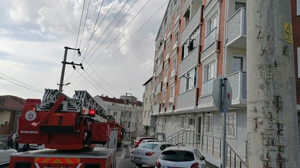 Apartmanda yangın paniği
