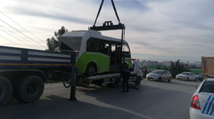 Gebze'de midibüs devrildi: 7 yaralı