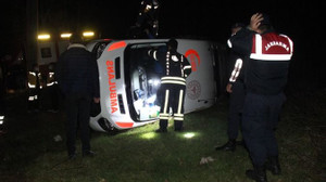 Ambulans vakaya giderken KAZA YAPTI!