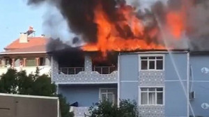 Kocaeli'de çıkan yangında eli ve yüzü yandı!