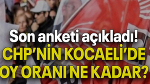Son anketi açıkladı! CHP’NİN KOCAELİ’DE OY ORANI NE KADAR?