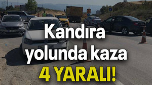 Kandıra yolunda kaza: 4 yaralı