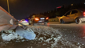 D-100’de korkutan kaza