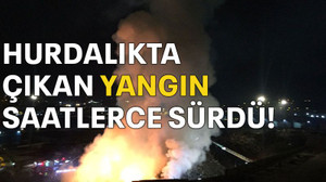 Hurdalıkta çıkan yangın saatlerce sürdü!