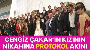 Çakar’ın kızının nikahına protokol akını