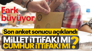 Son seçim anketi: Millet İttifakı farkı açıyor
