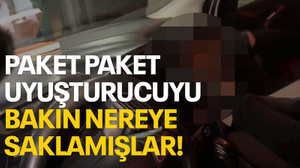Paket paket uyuşturucuyu bakın nereye saklamışlar!