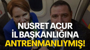 Nusret Acur il başkanlığına antrenmanlıymış!