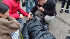 Taksiyle motosiklet çarpıştı, motosiklet sürücüsü ağır yaralandı