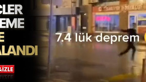 Gençler, depreme böyle yakalandı...