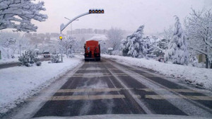 Kocaeli karla mücadele ediyor